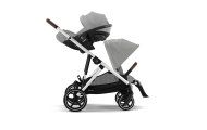 copy of Važiuoklė Cybex Priam V4 Chrome Black su juoda rankena