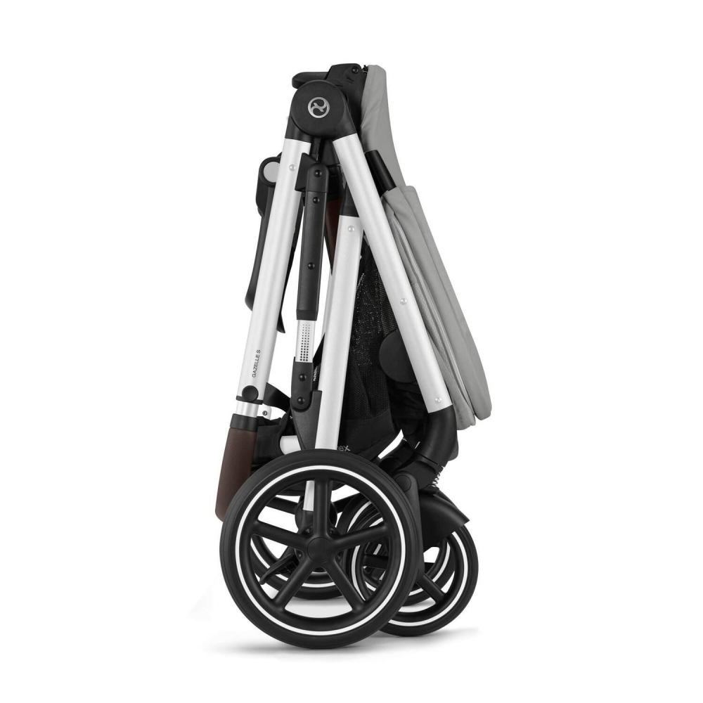copy of Važiuoklė Cybex Priam V4 Chrome Black su juoda rankena