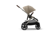 copy of Važiuoklė Cybex Priam V4 Chrome Black su juoda rankena
