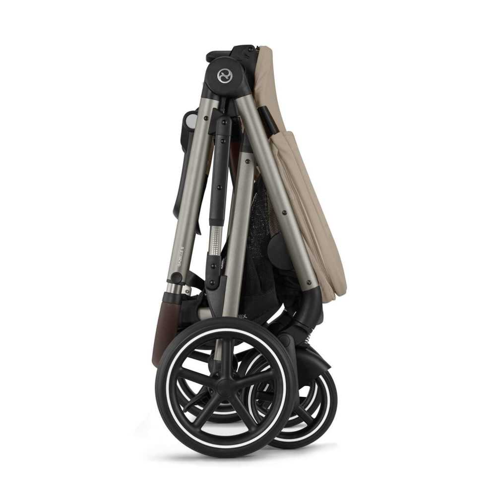 Sportinis vežimėlis Cybex Gazelle S TPE, Almond Beige-Vaikiški vežimėliai, Sportiniai vežimėliai-e-vaikas
