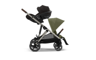 copy of Važiuoklė Cybex Priam V4 Chrome Black su juoda rankena
