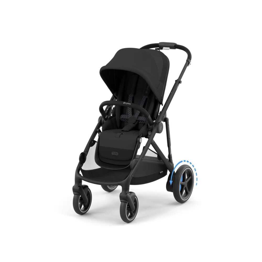 copy of Važiuoklė Cybex Priam V4 Chrome Black su juoda rankena