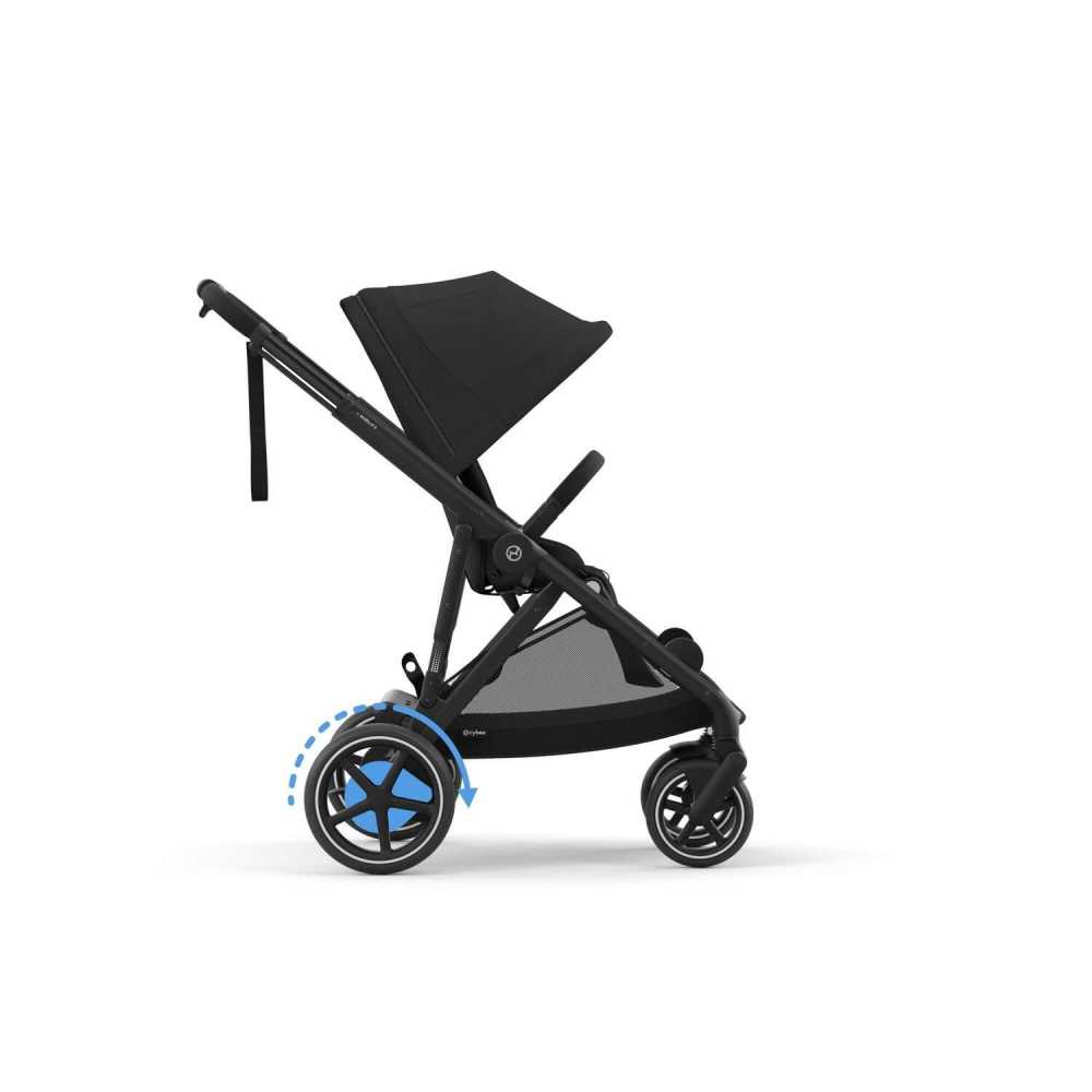 Sportinis vežimėlis Cybex e-Gazelle S BLK, Moon Black-Vaikiški vežimėliai, Sportiniai vežimėliai-e-vaikas