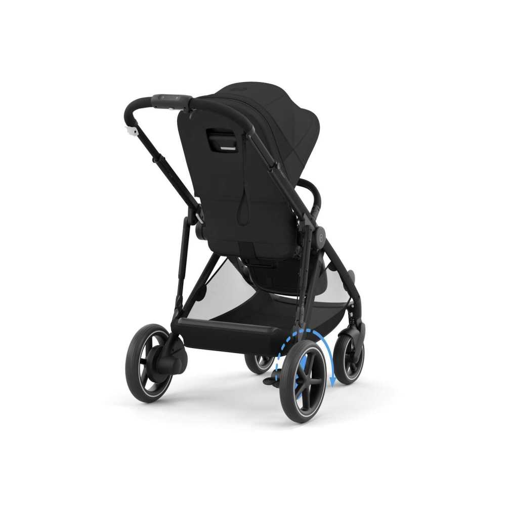 copy of Važiuoklė Cybex Priam V4 Chrome Black su juoda rankena