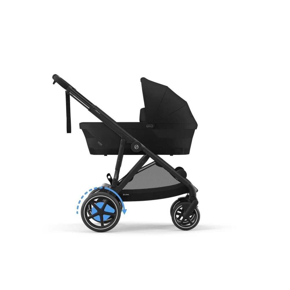 Sportinis vežimėlis Cybex e-Gazelle S BLK, Moon Black-Vaikiški vežimėliai, Sportiniai vežimėliai-e-vaikas
