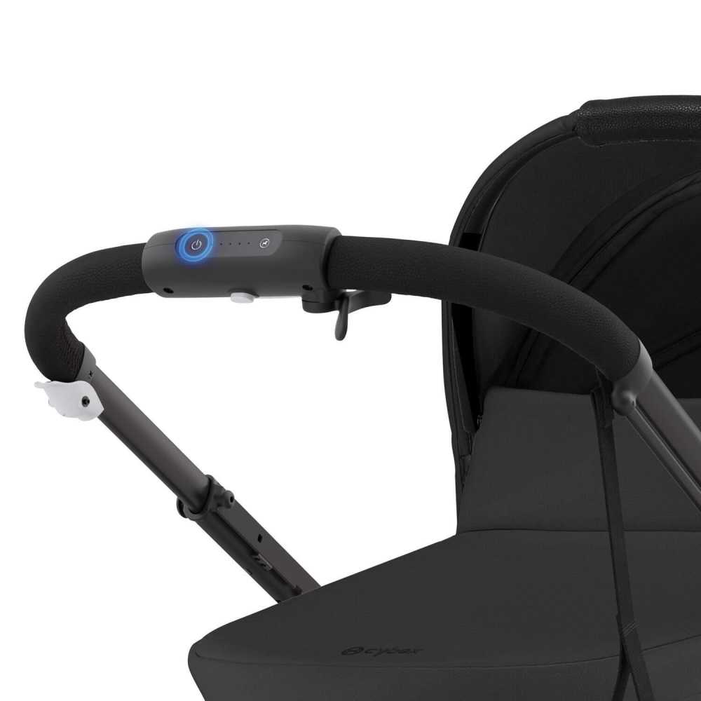 Sportinis vežimėlis Cybex e-Gazelle S BLK, Moon Black-Vaikiški vežimėliai, Sportiniai vežimėliai-e-vaikas