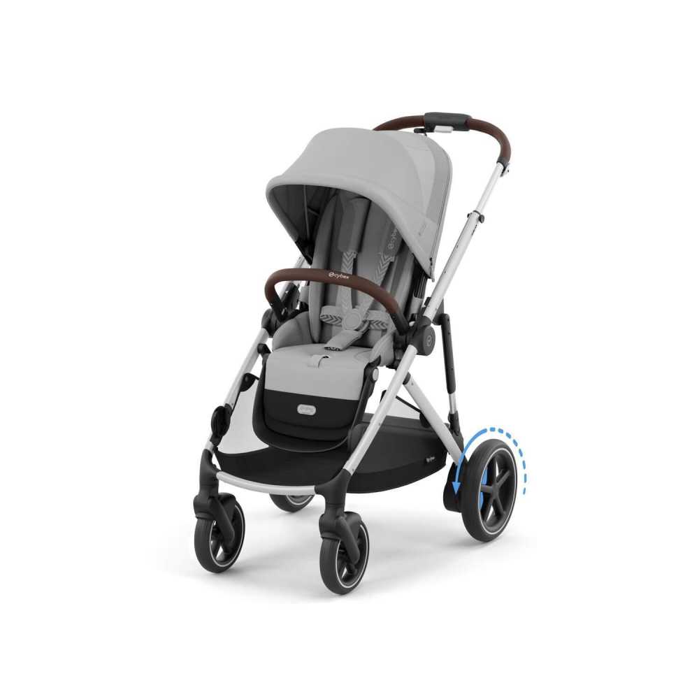 Sportinis vežimėlis Cybex e-Gazelle S SLV, Stone Grey-Vaikiški vežimėliai, Sportiniai vežimėliai-e-vaikas