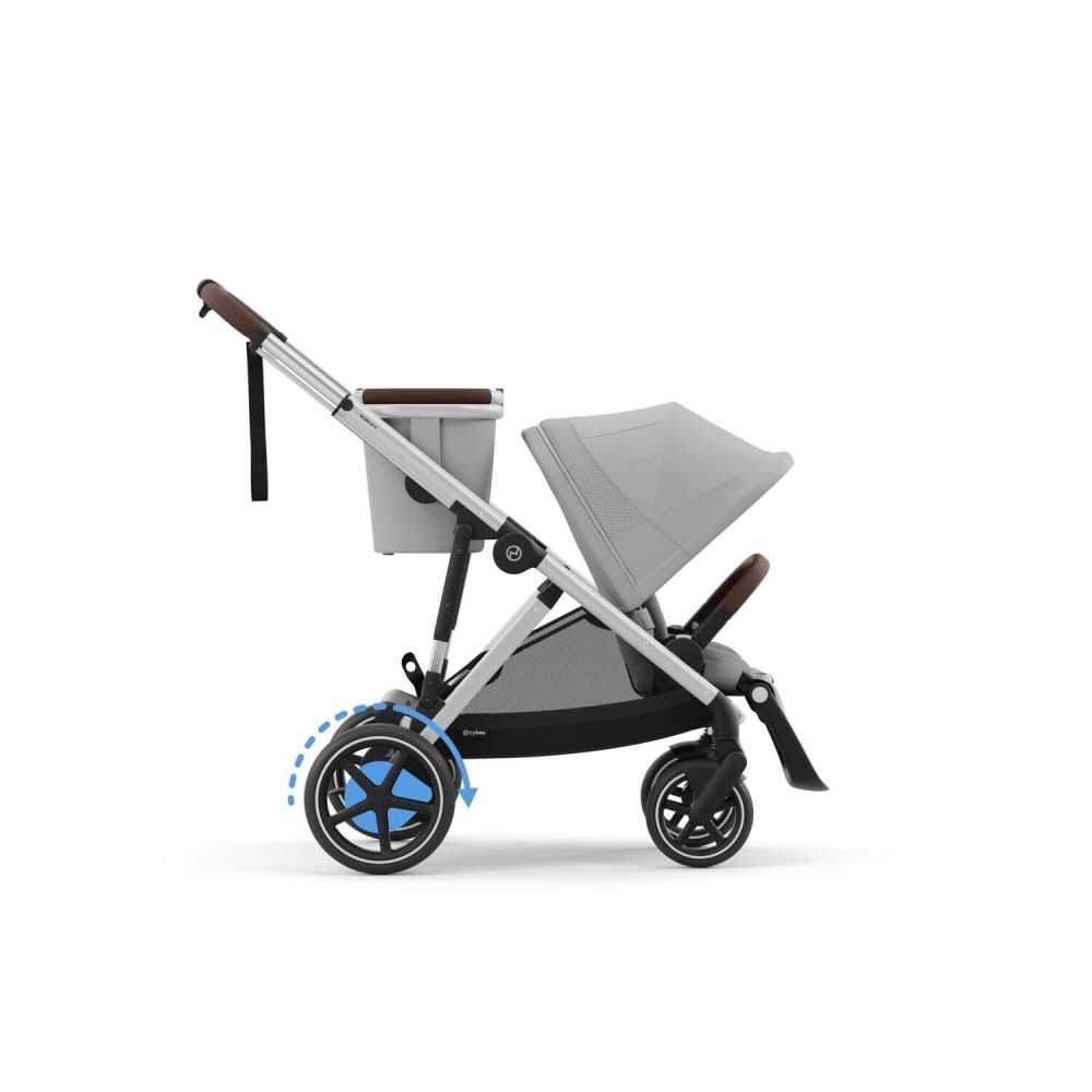 copy of Važiuoklė Cybex Priam V4 Chrome Black su juoda rankena