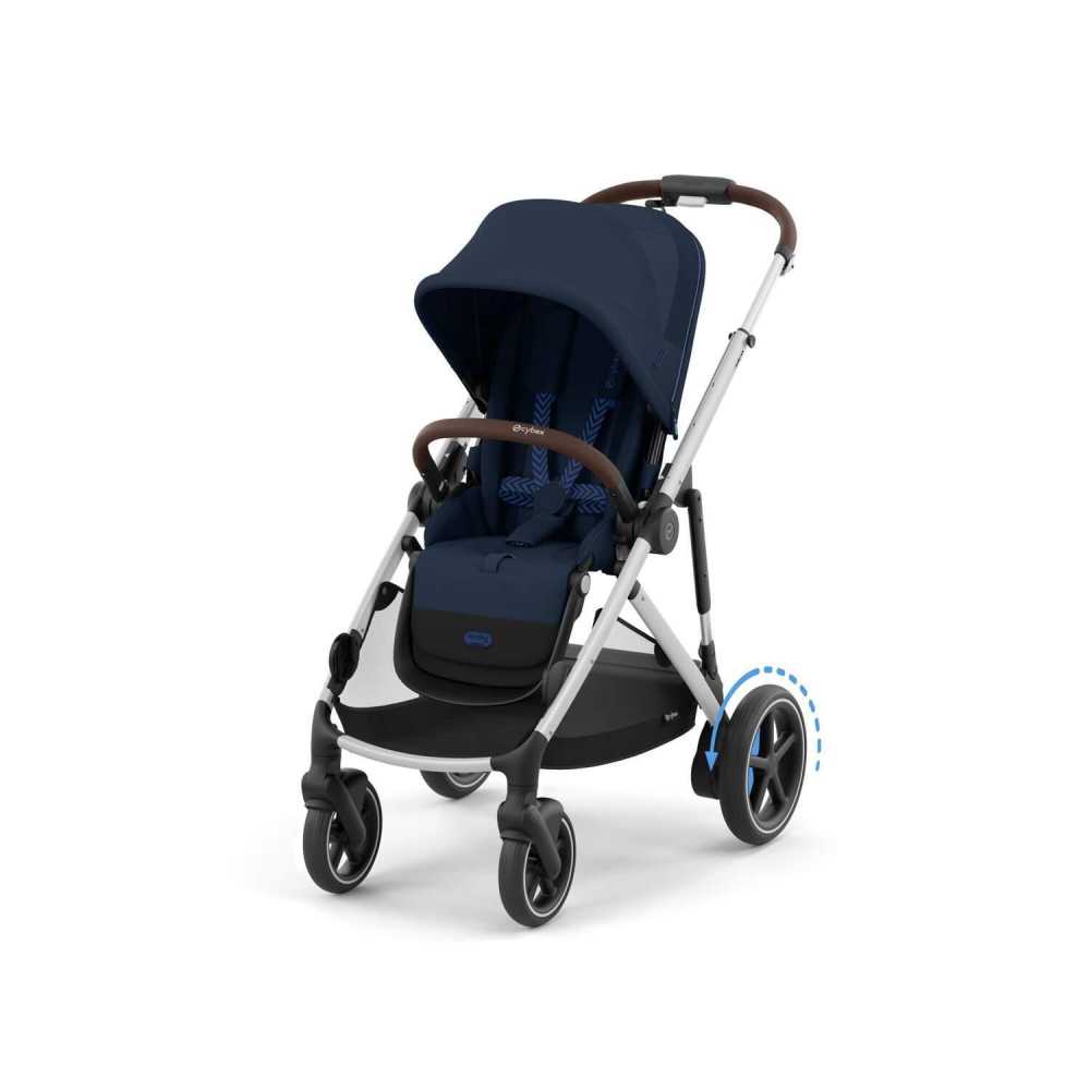 copy of Važiuoklė Cybex Priam V4 Chrome Black su juoda rankena