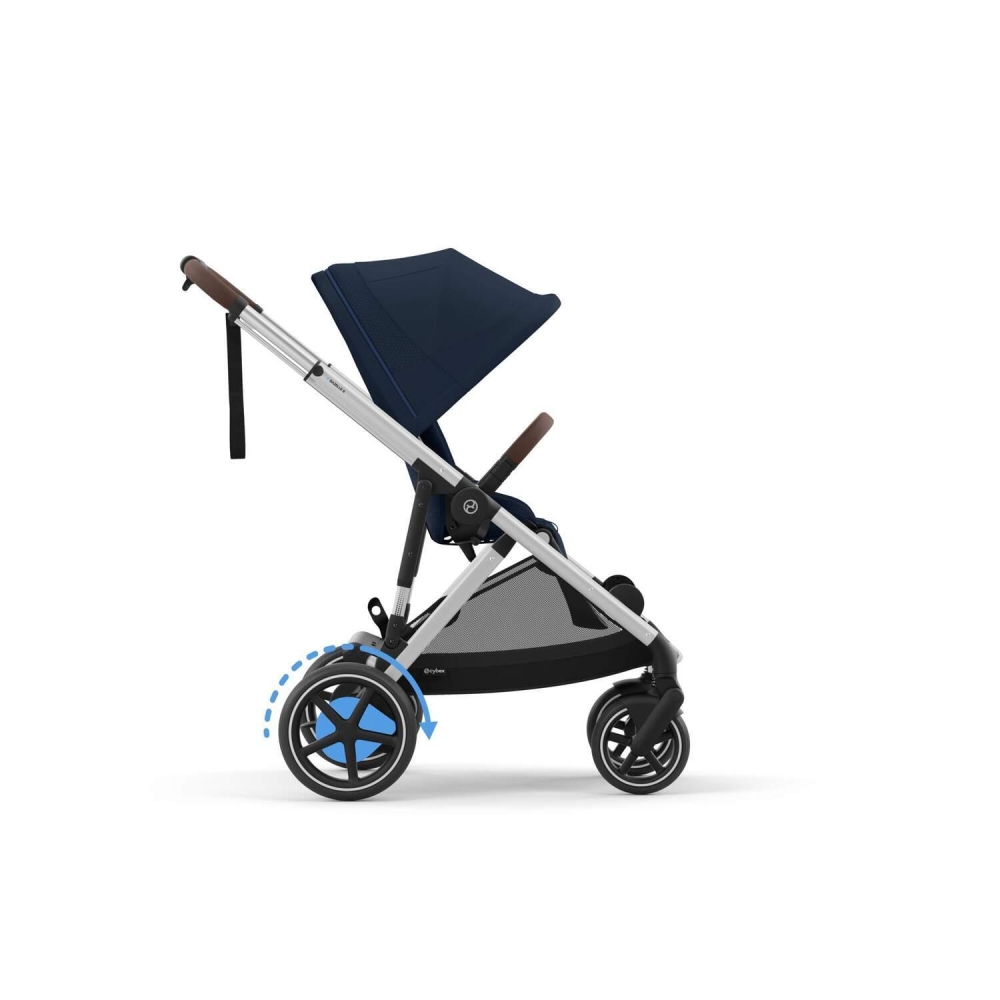Sportinis vežimėlis Cybex e-Gazelle S SLV, Ocean Blue-Vaikiški vežimėliai, Sportiniai vežimėliai-e-vaikas