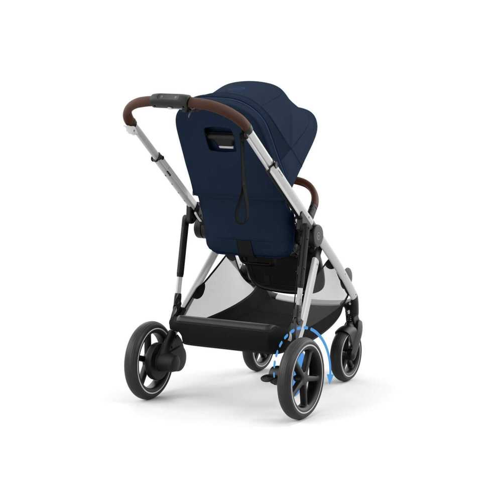 copy of Važiuoklė Cybex Priam V4 Chrome Black su juoda rankena