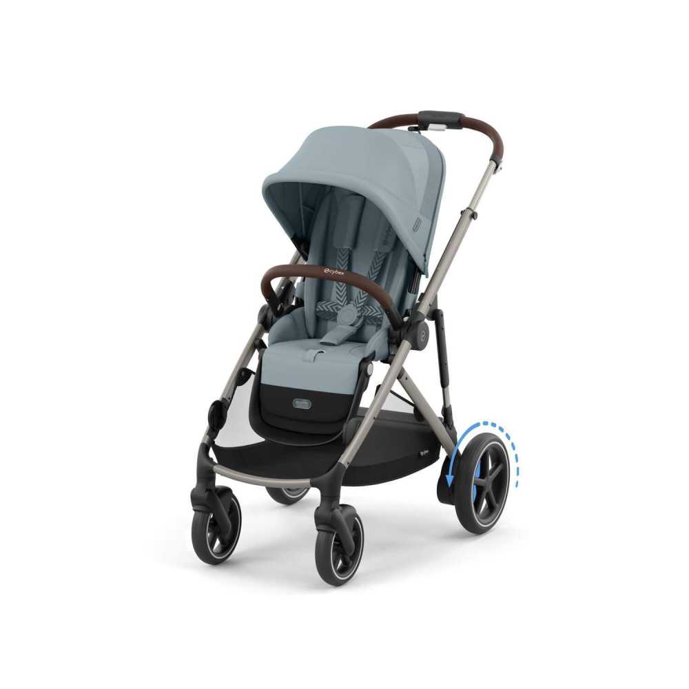 copy of Važiuoklė Cybex Priam V4 Chrome Black su juoda rankena