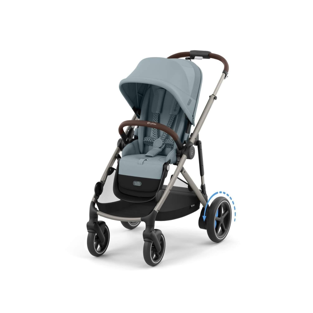 Sportinis vežimėlis Cybex e-Gazelle S TPE, Stormy Blue-Vaikiški vežimėliai, Sportiniai vežimėliai-e-vaikas