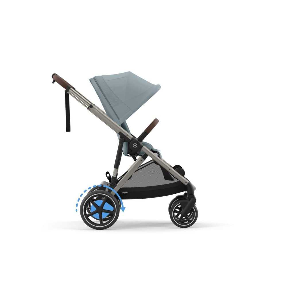 copy of Važiuoklė Cybex Priam V4 Chrome Black su juoda rankena