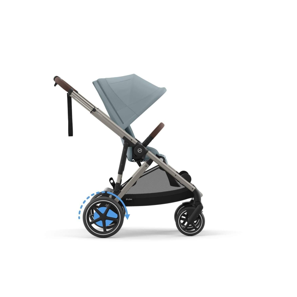 Sportinis vežimėlis Cybex e-Gazelle S TPE, Stormy Blue-Vaikiški vežimėliai, Sportiniai vežimėliai-e-vaikas