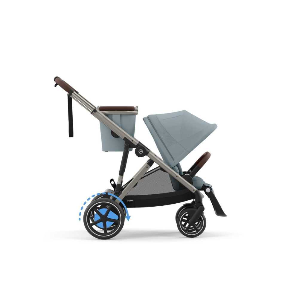 Sportinis vežimėlis Cybex e-Gazelle S TPE, Stormy Blue-Vaikiški vežimėliai, Sportiniai vežimėliai-e-vaikas