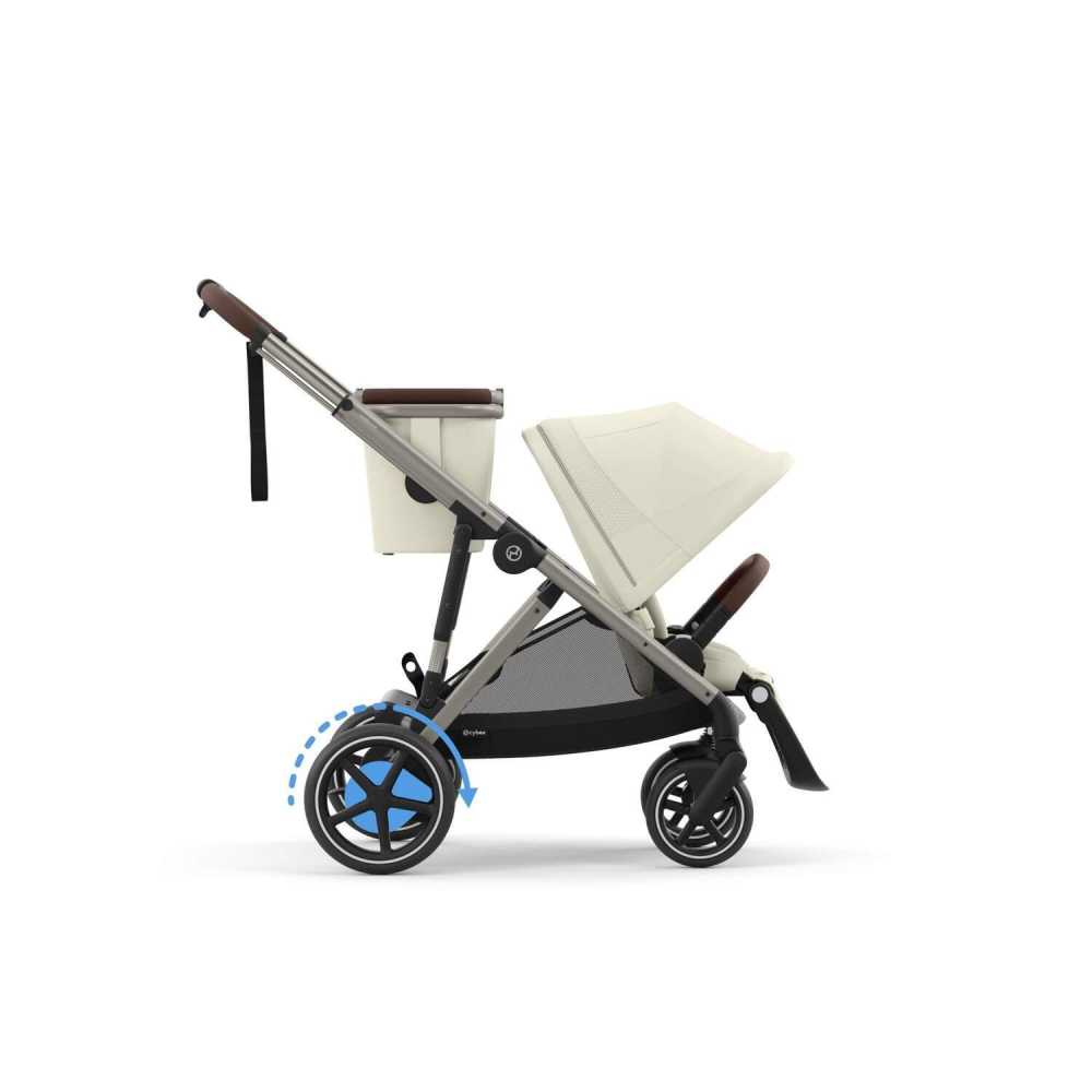 copy of Važiuoklė Cybex Priam V4 Chrome Black su juoda rankena