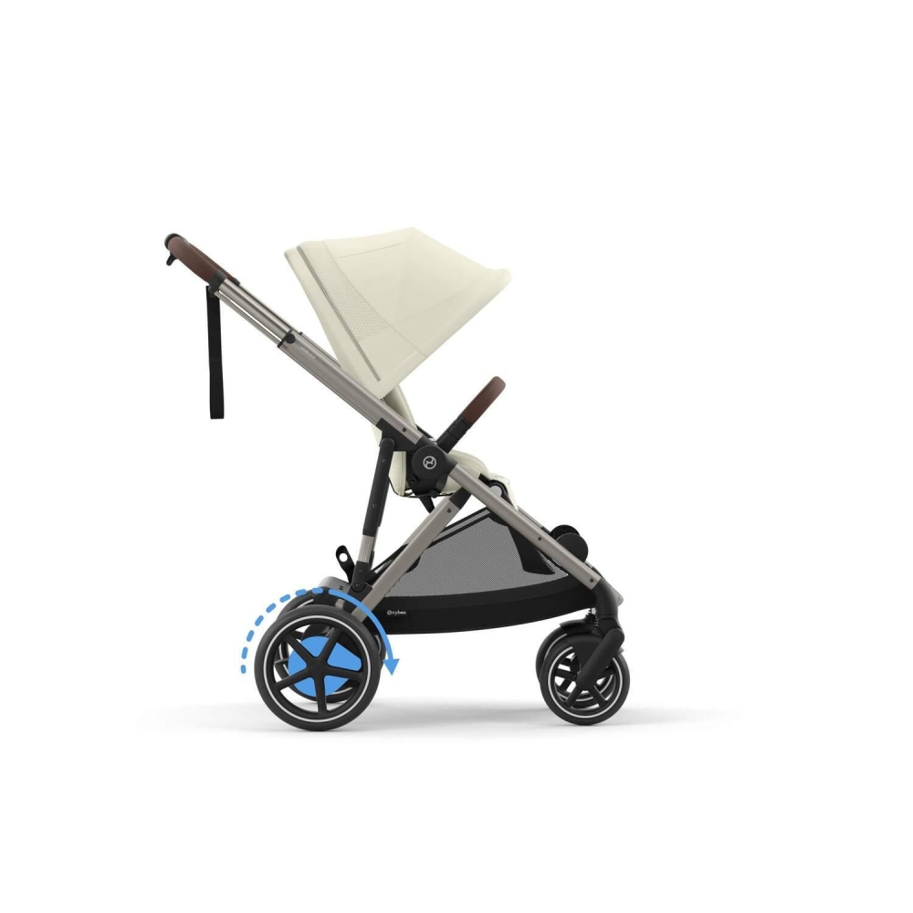 Sportinis vežimėlis Cybex e-Gazelle S TPE, Seashell Beige-Vaikiški vežimėliai, Sportiniai vežimėliai-e-vaikas