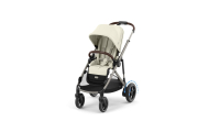 copy of Važiuoklė Cybex Priam V4 Chrome Black su juoda rankena