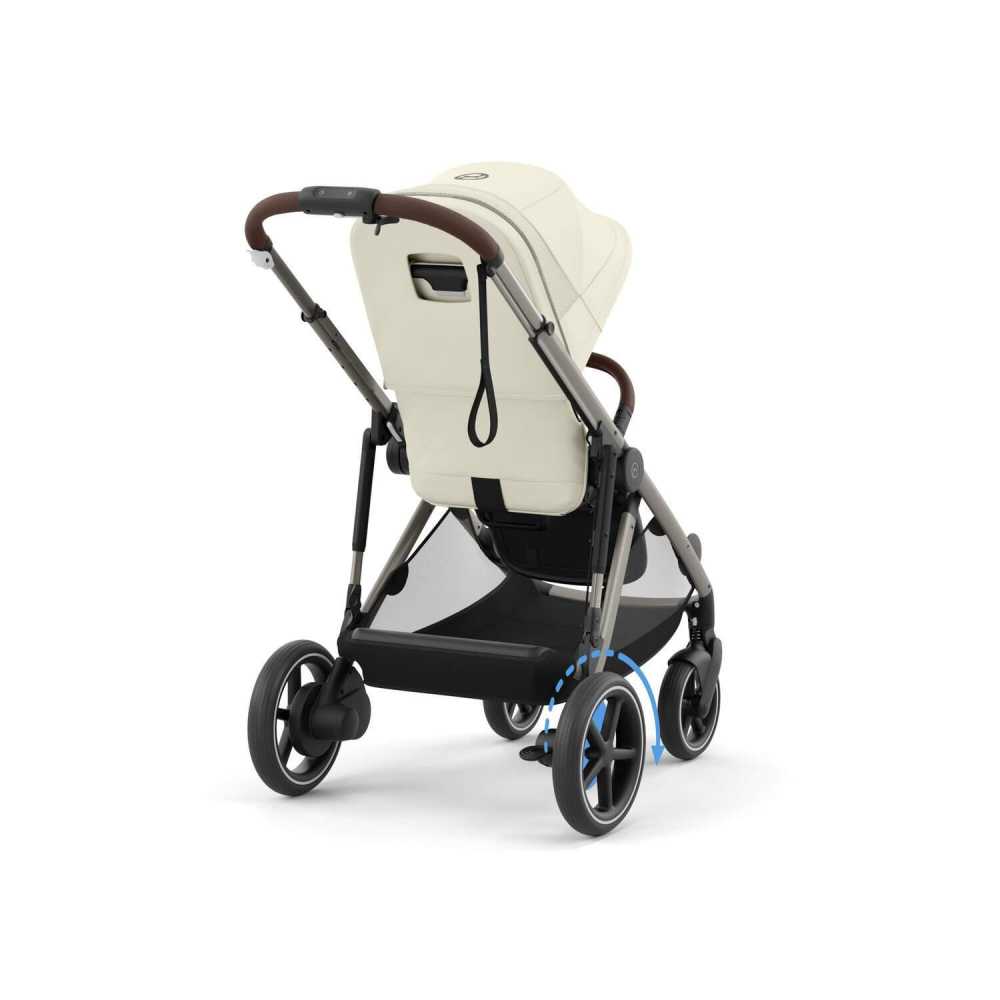 Sportinis vežimėlis Cybex e-Gazelle S TPE, Seashell Beige-Vaikiški vežimėliai, Sportiniai vežimėliai-e-vaikas