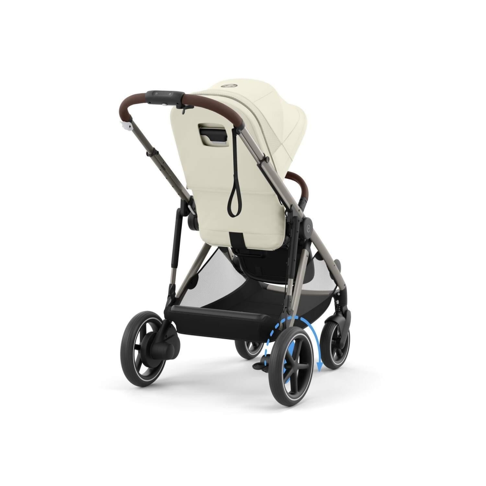 Sportinis vežimėlis Cybex e-Gazelle S TPE, Seashell Beige-Vaikiški vežimėliai, Sportiniai vežimėliai-e-vaikas