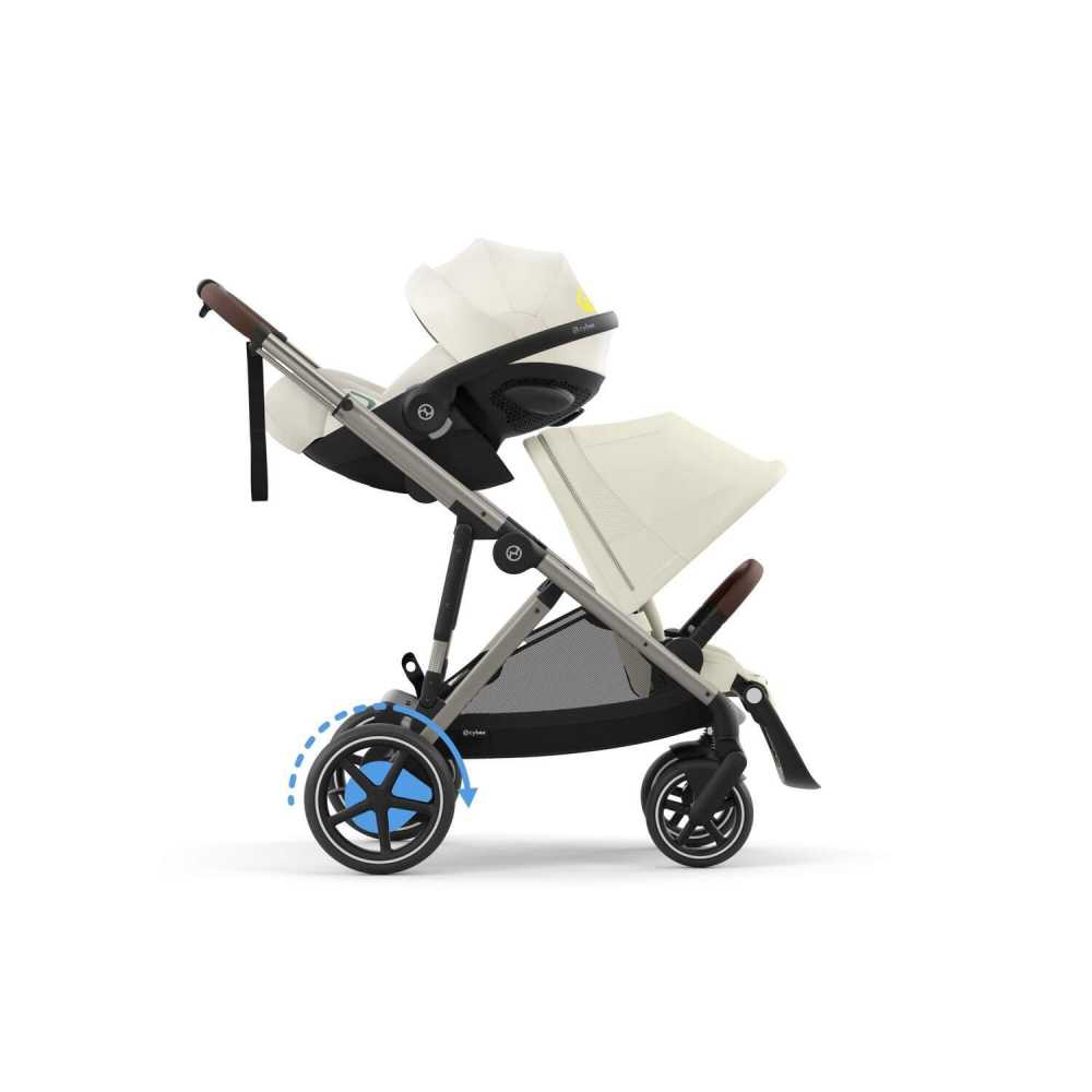 copy of Važiuoklė Cybex Priam V4 Chrome Black su juoda rankena