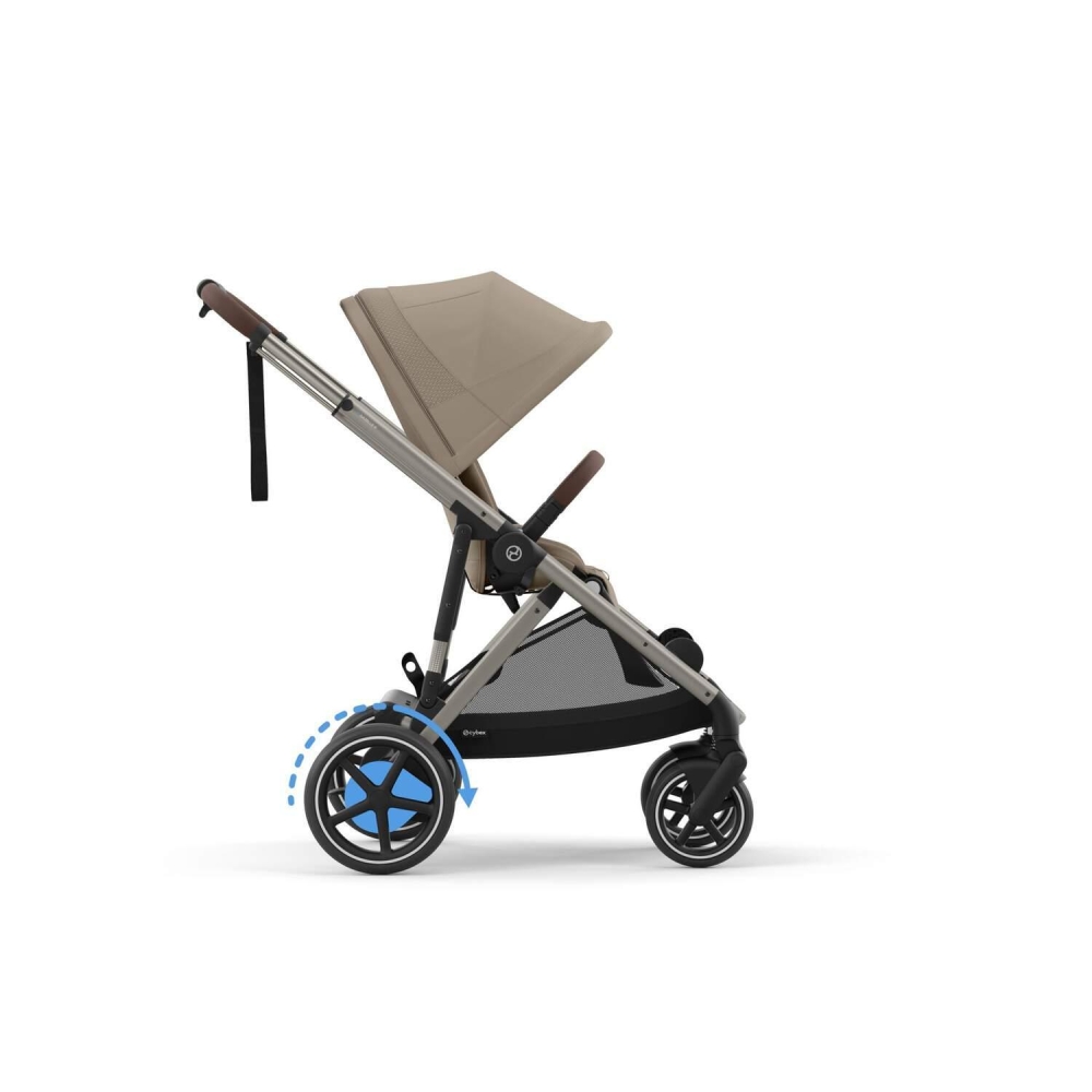 Sportinis vežimėlis Cybex e-Gazelle S TPE, Almond Beige-Vaikiški vežimėliai, Sportiniai vežimėliai-e-vaikas