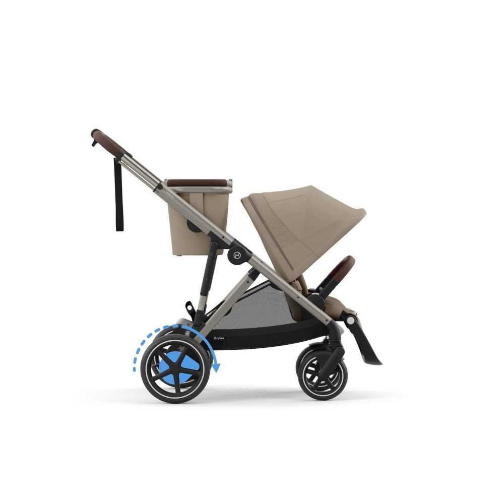 copy of Važiuoklė Cybex Priam V4 Chrome Black su juoda rankena
