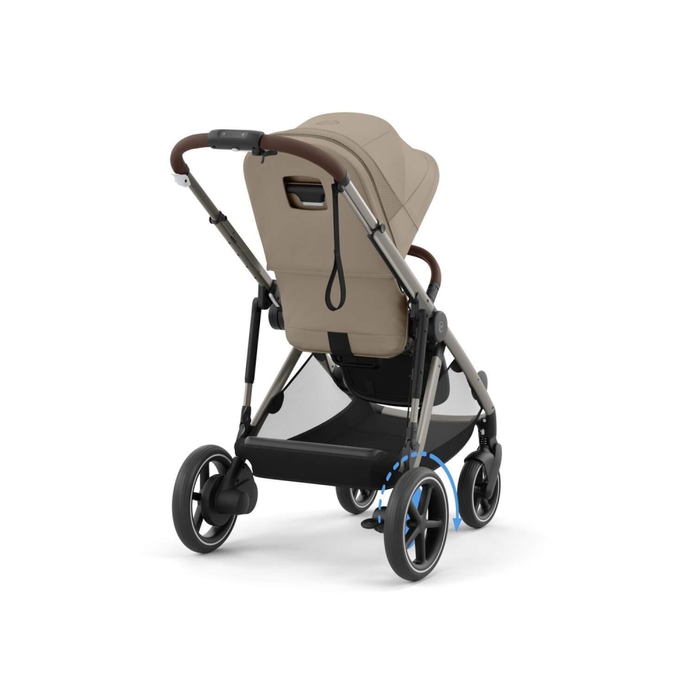 Sportinis vežimėlis Cybex e-Gazelle S TPE, Almond Beige-Vaikiški vežimėliai, Sportiniai vežimėliai-e-vaikas