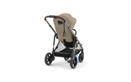copy of Važiuoklė Cybex Priam V4 Chrome Black su juoda rankena