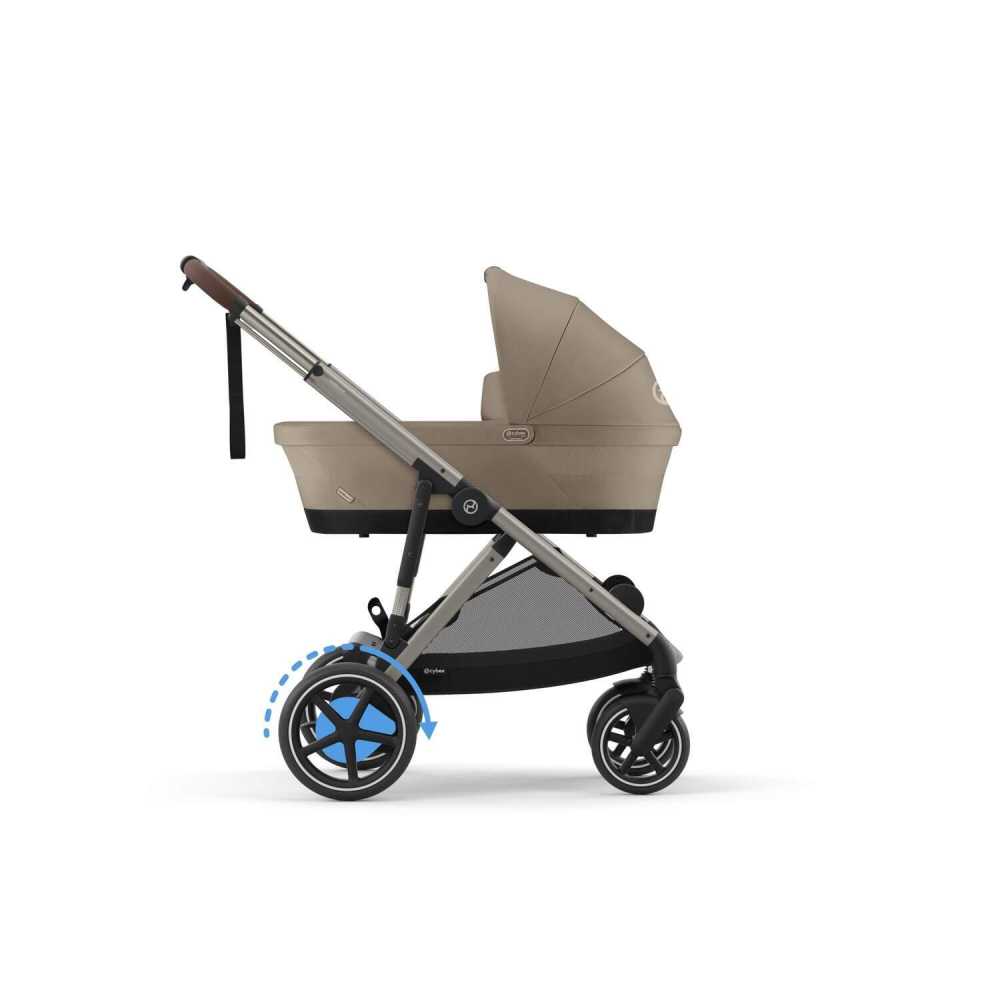 Sportinis vežimėlis Cybex e-Gazelle S TPE, Almond Beige-Vaikiški vežimėliai, Sportiniai vežimėliai-e-vaikas