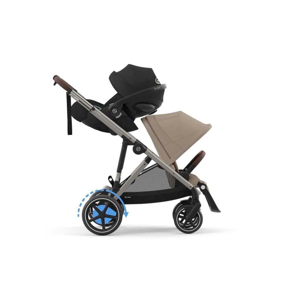 copy of Važiuoklė Cybex Priam V4 Chrome Black su juoda rankena