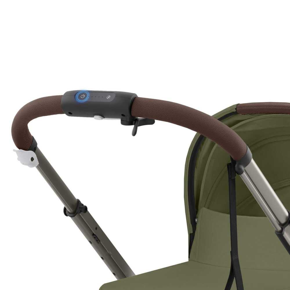 Sportinis vežimėlis Cybex e-Gazelle S TPE, Moss Green-Vaikiški vežimėliai, Sportiniai vežimėliai-e-vaikas