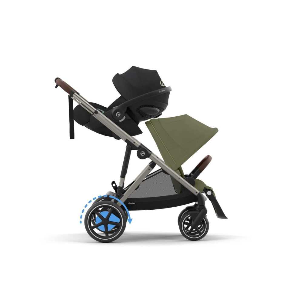 copy of Važiuoklė Cybex Priam V4 Chrome Black su juoda rankena