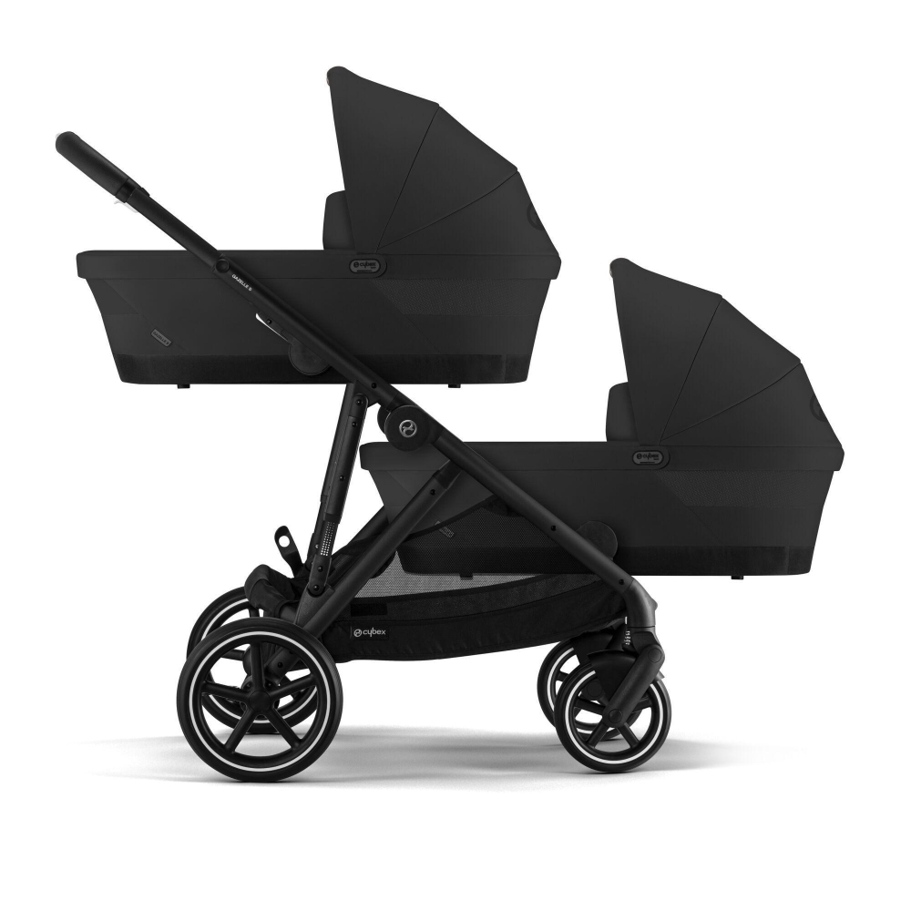 copy of Važiuoklė Cybex Priam V4 Chrome Black su juoda rankena