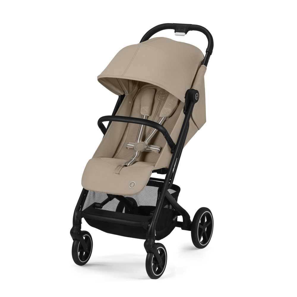 Sportinis vežimėlis Cybex Beezy BLK, Almond Beige-Vaikiški vežimėliai, Sportiniai vežimėliai-e-vaikas