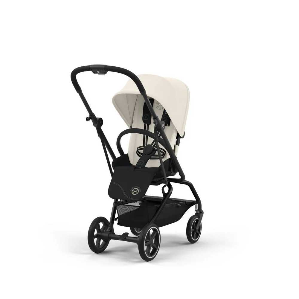 Sportinis vežimėlis Cybex Eezy S Twist+ 2 BLK, Canvas White-Vaikiški vežimėliai, Sportiniai vežimėliai-e-vaikas