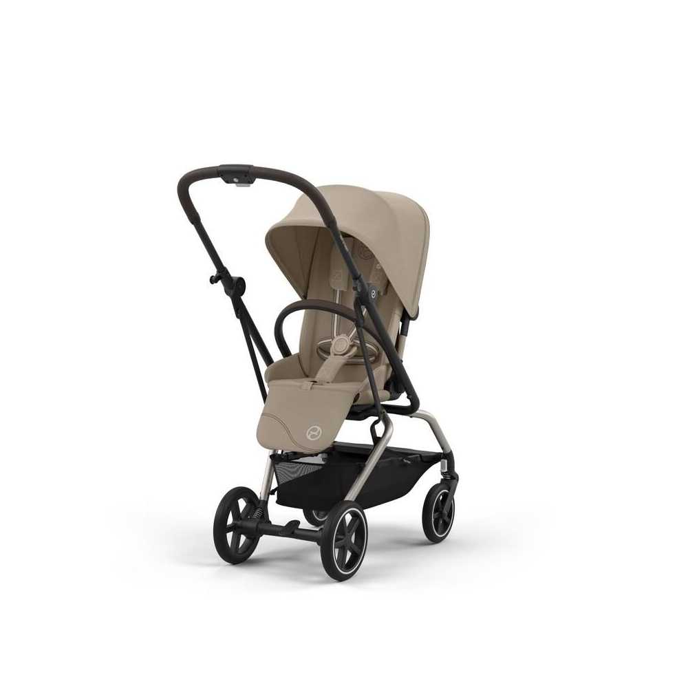 Sportinis vežimėlis Cybex Eezy S Twist+ 2 TPE, Almond Beige-Vaikiški vežimėliai, Sportiniai vežimėliai-e-vaikas
