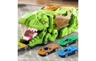 Dinozauro sunkvežimis WOOPIE su transporto priemonėmis, 13 el.-Žaislai, Auto ir transporto žaislai, Garažai, trasos ir kita, Maš
