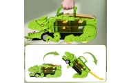 Dinozauro sunkvežimis WOOPIE su transporto priemonėmis, 13 el.-Žaislai, Auto ir transporto žaislai, Garažai, trasos ir kita, Maš