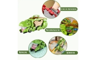 Dinozauro sunkvežimis WOOPIE su transporto priemonėmis, 13 el.-Žaislai, Auto ir transporto žaislai, Garažai, trasos ir kita, Maš