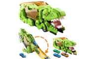 Dinozauro sunkvežimis WOOPIE su transporto priemonėmis, 13 el.-Žaislai, Auto ir transporto žaislai, Garažai, trasos ir kita, Maš
