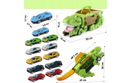 Dinozauro sunkvežimis WOOPIE su transporto priemonėmis, 13 el.-Žaislai, Auto ir transporto žaislai, Garažai, trasos ir kita, Maš