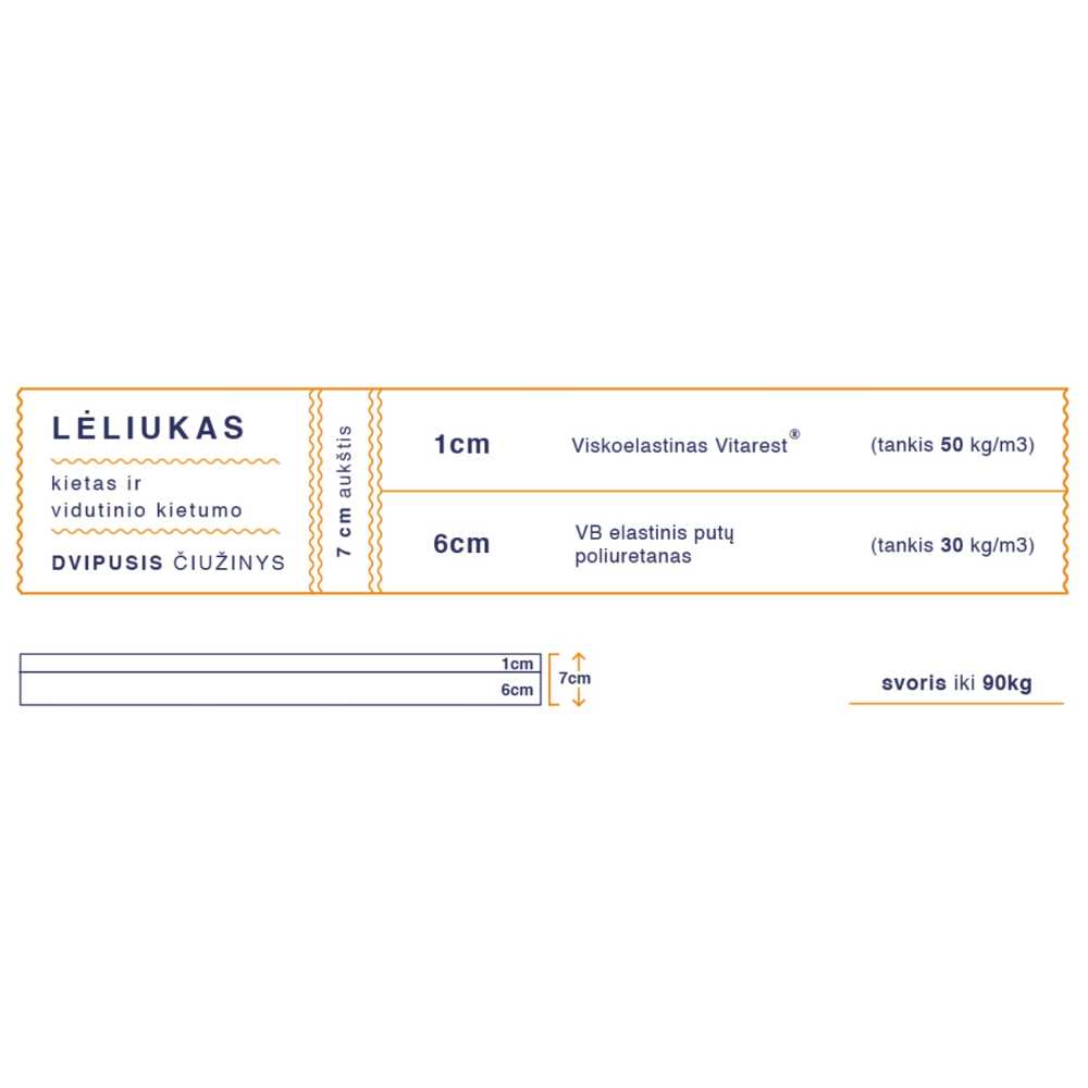 copy of HEROJUS - čiužinys 2-18 metų vaikams ir paaugliams