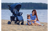 Sportinis vežimėlis 4Baby Rapid Unique, tamsiai mėlynas-Vaikiški vežimėliai, Sportiniai vežimėliai-e-vaikas