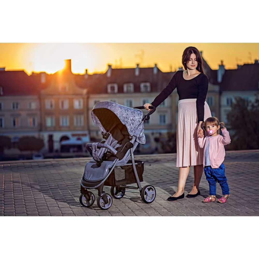 Sportinis vežimėlis 4Baby Rapid Unique, tamsiai mėlynas-Vaikiški vežimėliai, Sportiniai vežimėliai-e-vaikas