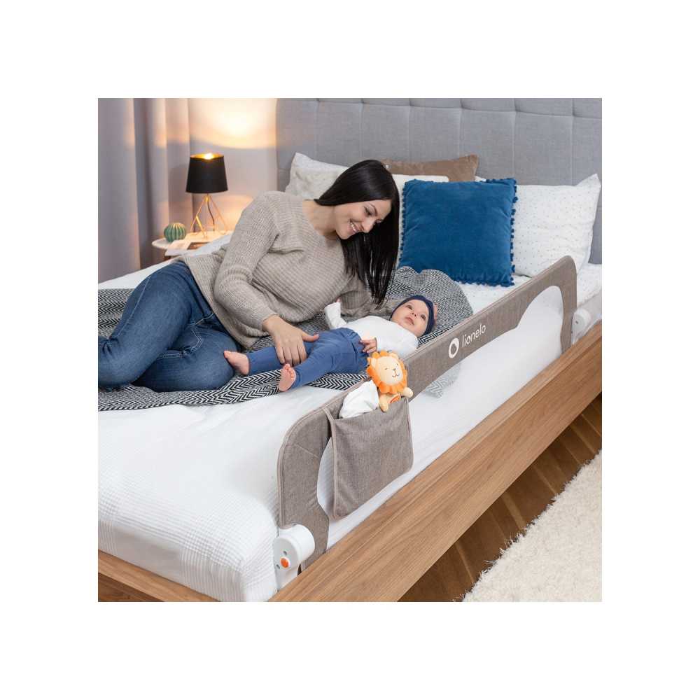 Apsauginis barjeras Lionelo Eva, Beige Melange-Miegui, Lovyčių, maniežų priedai, Greitas išsiuntimas-e-vaikas