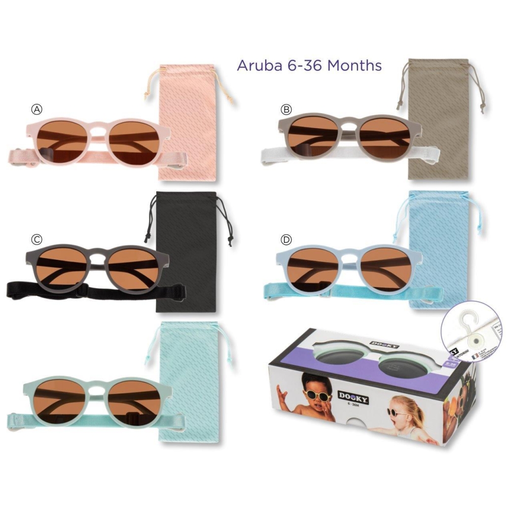 Okulary przeciwsłoneczne Dooky Aruba PINK 6-36 m