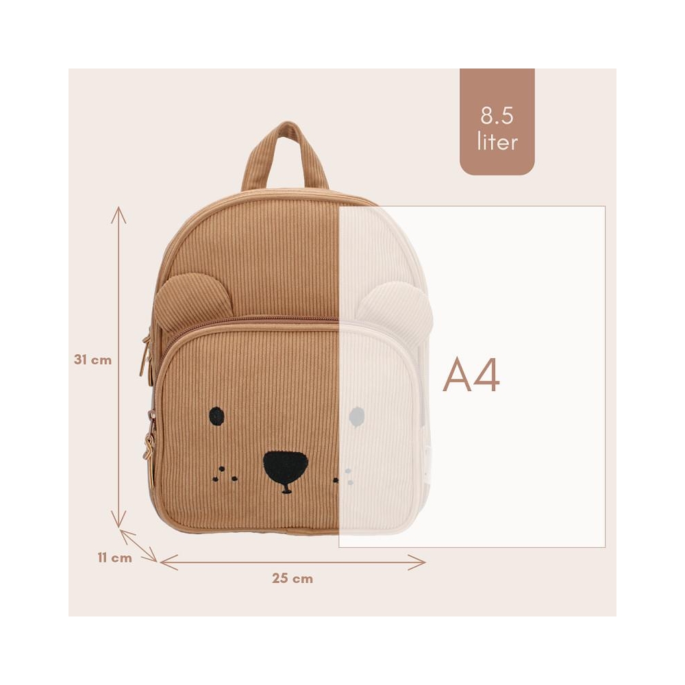 Plecak dla dzieci Beary Excited Brown KIDZROOM