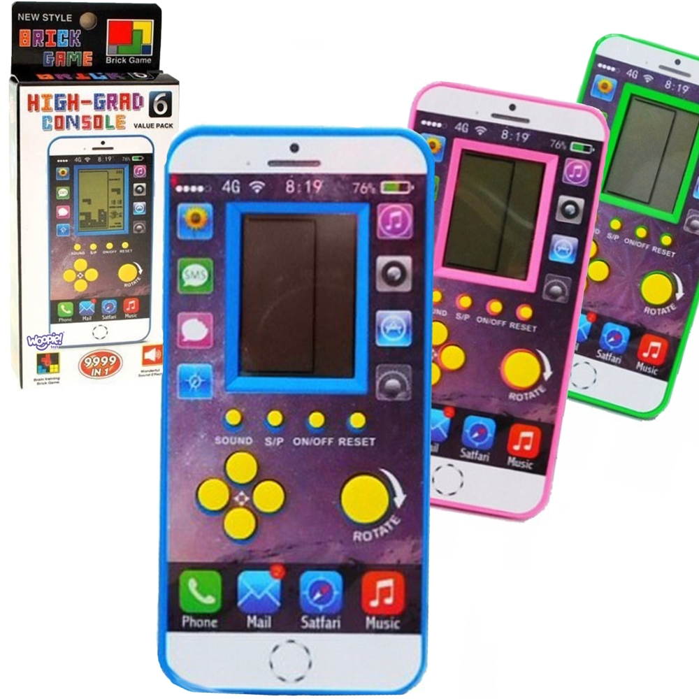 Elektroninis žaidimas mini WOOPIE Tetris, kišeninis variantas-Žaislai, Stalo žaidimai, Žaidimų konsolės-e-vaikas